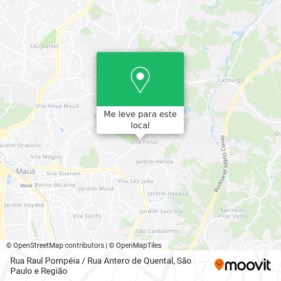 Rua Raul Pompéia / Rua Antero de Quental mapa