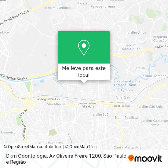 Dkm Odontologia. Av Oliveira Freire 1200 mapa