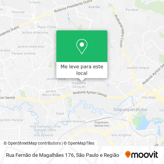 Rua Fernão de Magalhães 176 mapa