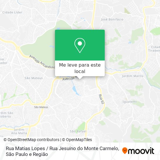 Rua Matias Lopes / Rua Jesuíno do Monte Carmelo mapa