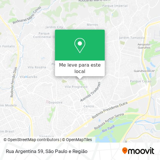 Rua Argentina 59 mapa