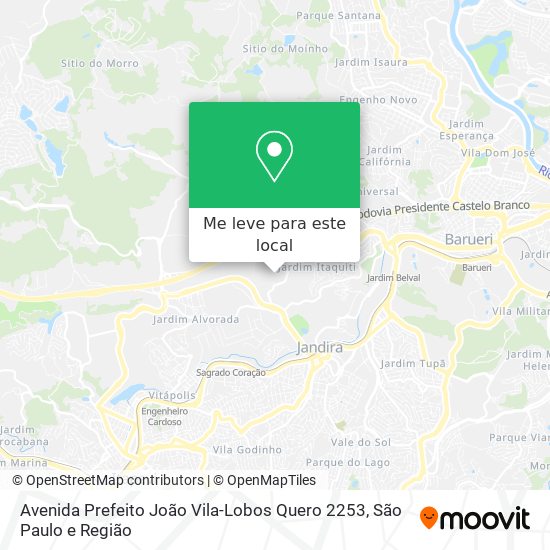 Avenida Prefeito João Vila-Lobos Quero 2253 mapa
