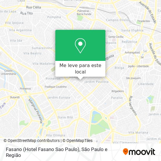 Fasano (Hotel Fasano Sao Paulo) mapa