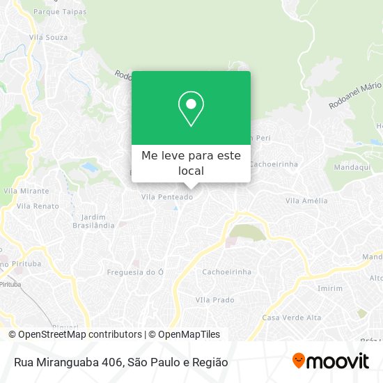 Rua Miranguaba 406 mapa