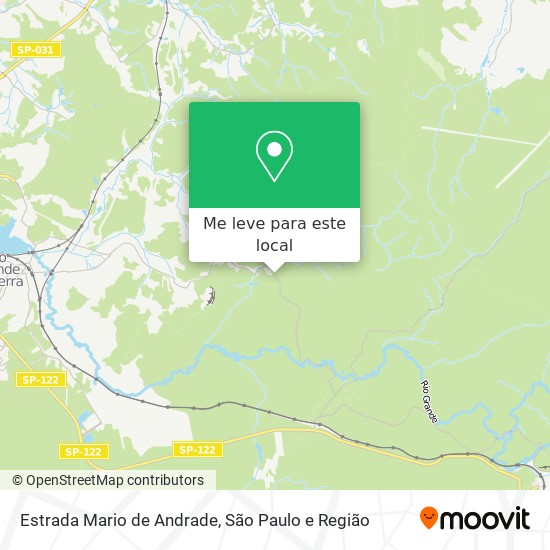 Estrada Mario de Andrade mapa
