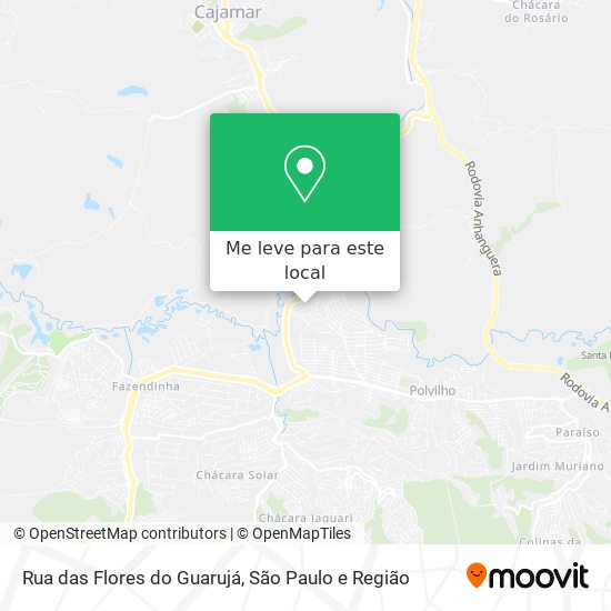 Rua das Flores do Guarujá mapa