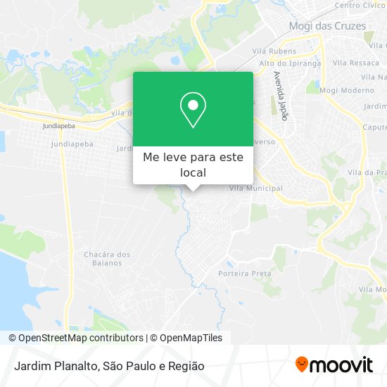 Jardim Planalto mapa