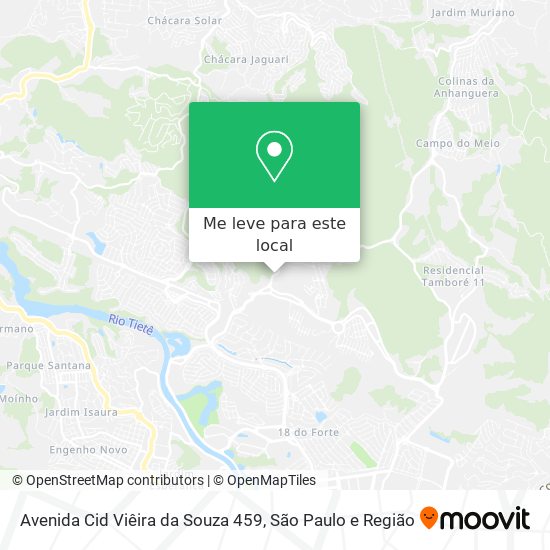 Avenida Cid Viêira da Souza 459 mapa