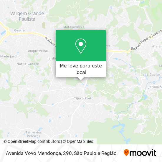 Avenida Vovó Mendonça, 290 mapa