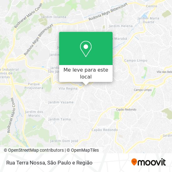 Rua Terra Nossa mapa