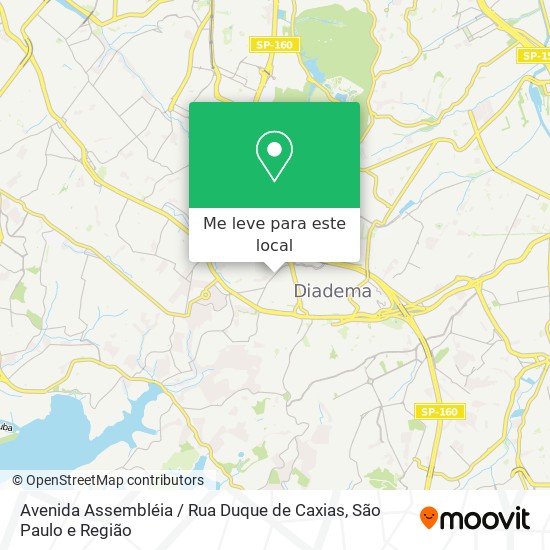 Avenida Assembléia / Rua Duque de Caxias mapa