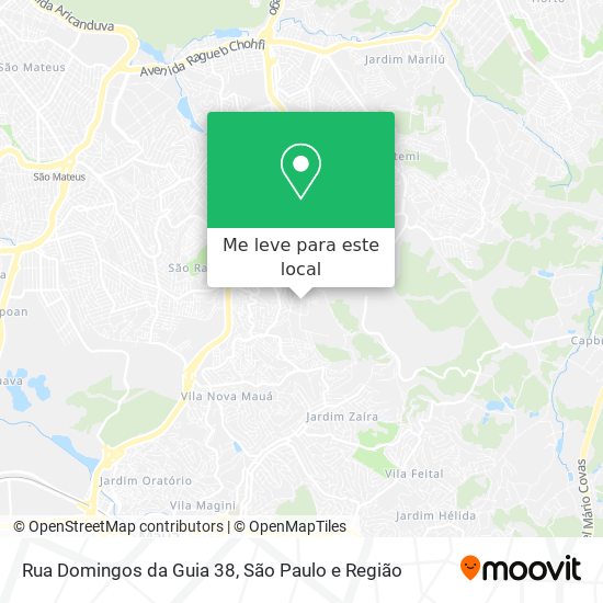 Rua Domingos da Guia 38 mapa