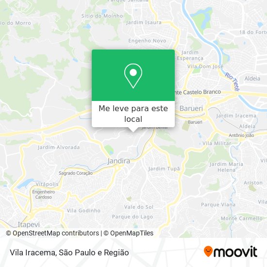 Vila Iracema mapa