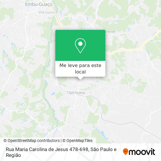 Rua Maria Carolina de Jesus 478-698 mapa