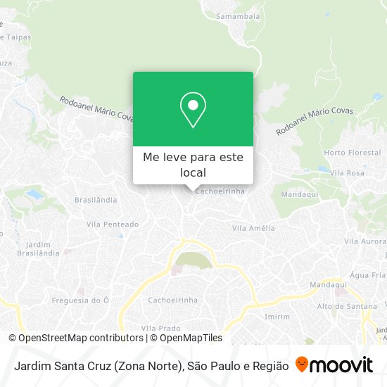 Jardim Santa Cruz (Zona Norte) mapa