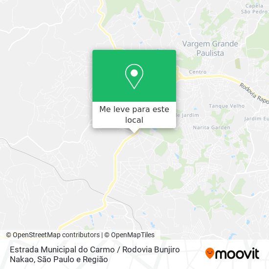 Estrada Municipal do Carmo / Rodovia Bunjiro Nakao mapa