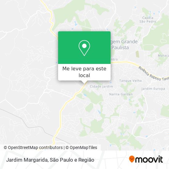 Jardim Margarida mapa