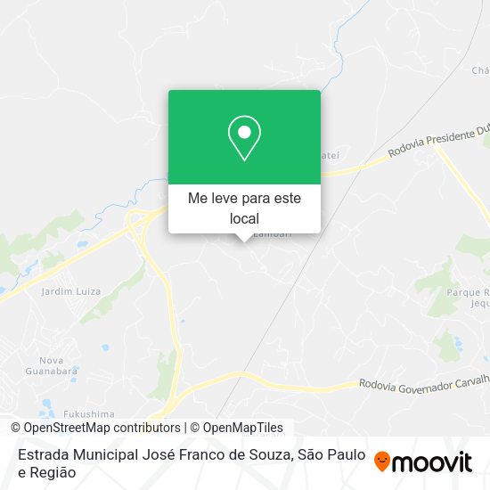 Estrada Municipal José Franco de Souza mapa