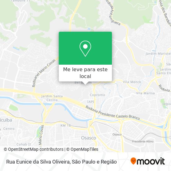 Rua Eunice da Silva Oliveira mapa