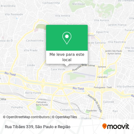 Rua Tibães 339 mapa