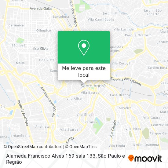Alameda Francisco Alves 169 sala 133 mapa