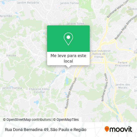 Rua Doná Bernadina 49 mapa