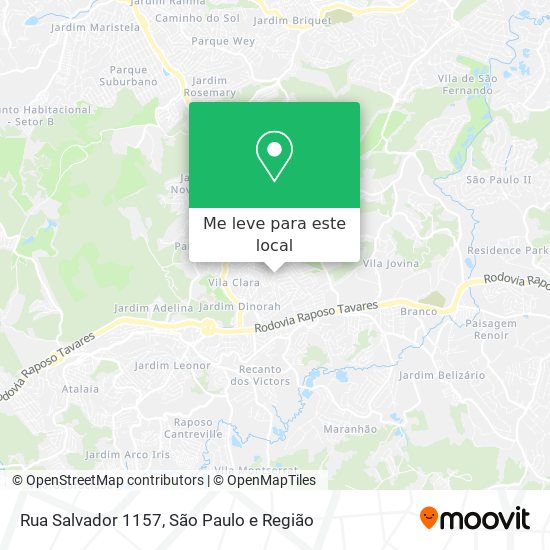 Rua Salvador 1157 mapa