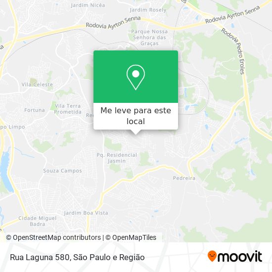 Rua Laguna 580 mapa