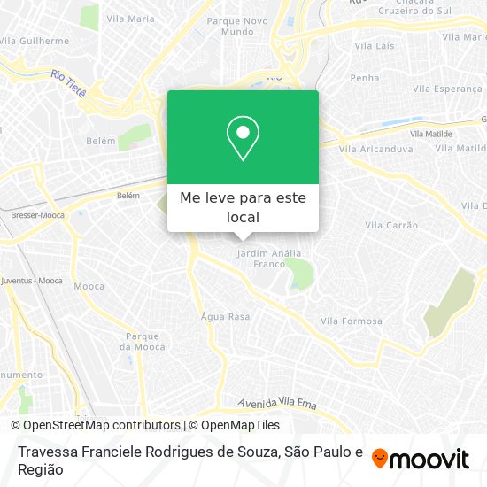 Travessa Franciele Rodrigues de Souza mapa