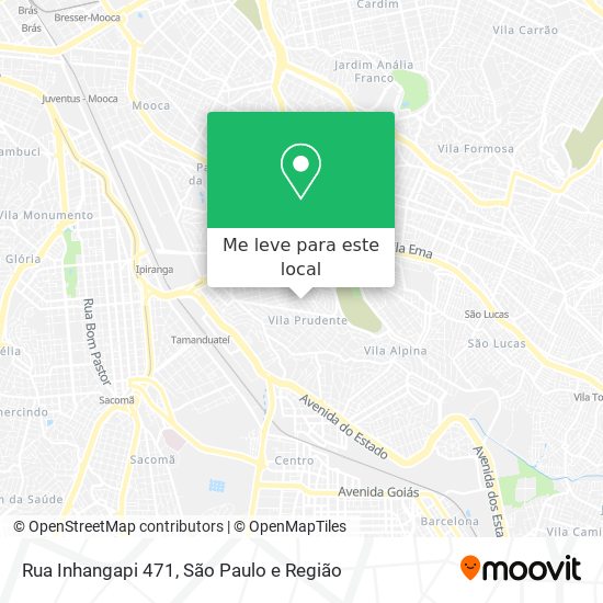 Rua Inhangapi 471 mapa