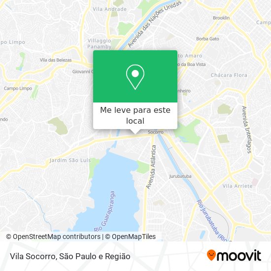 Vila Socorro mapa