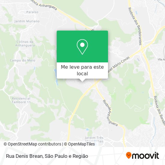 Rua Denis Brean mapa