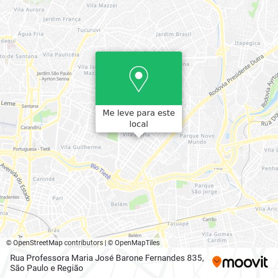 Rua Professora Maria José Barone Fernandes 835 mapa