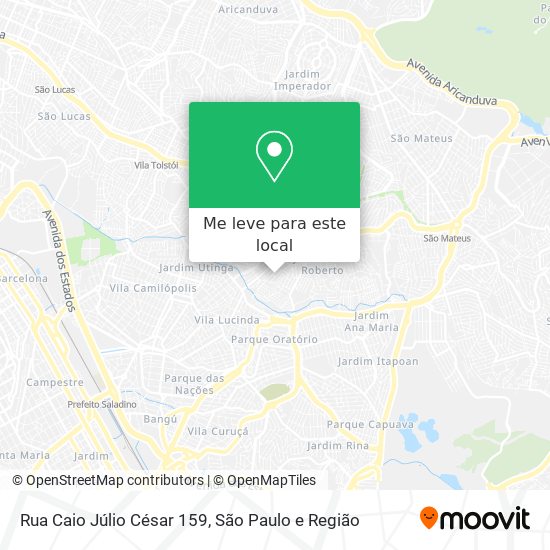 Rua Caio Júlio César 159 mapa