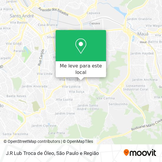 J.R Lub Troca de Óleo mapa