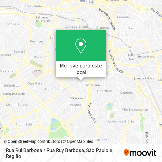 Rua Rui Barbosa / Rua Ruy Barbosa mapa