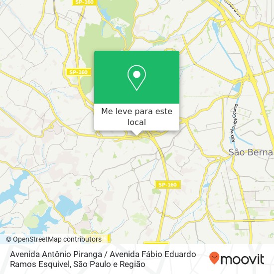 Avenida Antônio Piranga / Avenida Fábio Eduardo Ramos Esquivel mapa