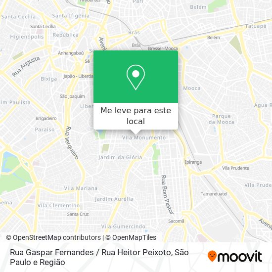 Rua Gaspar Fernandes / Rua Heitor Peixoto mapa