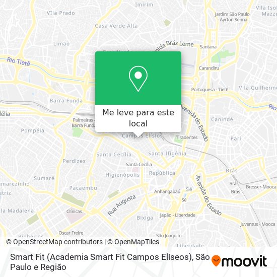 Smart Fit (Academia Smart Fit Campos Elíseos) mapa