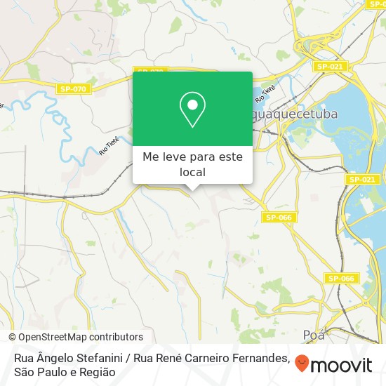 Rua Ângelo Stefanini / Rua René Carneiro Fernandes mapa