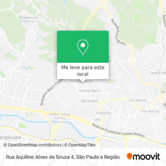 Rua Aquilino Alves de Souza 4 mapa