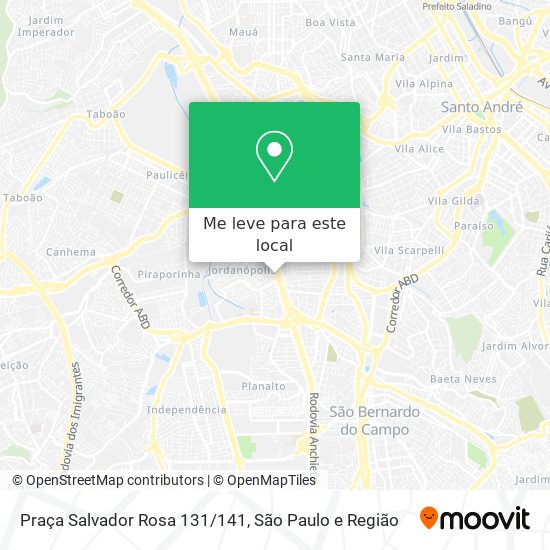Praça Salvador Rosa 131/141 mapa