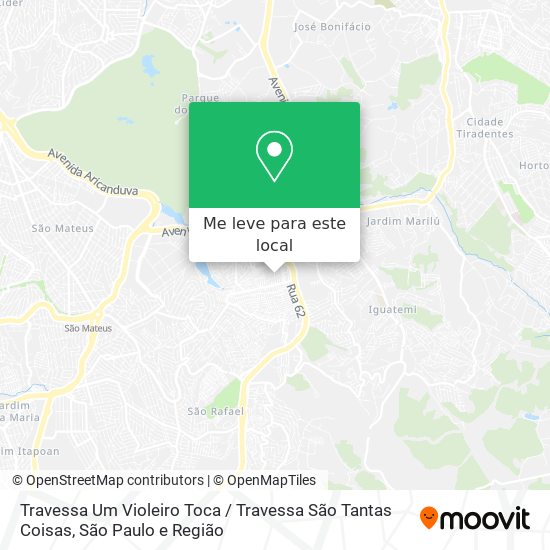 Travessa Um Violeiro Toca / Travessa São Tantas Coisas mapa