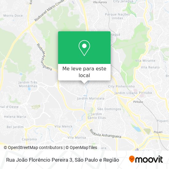 Rua João Florêncio Pereira 3 mapa
