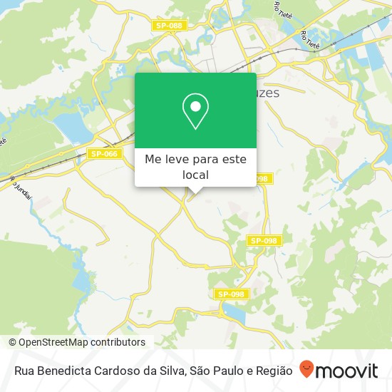 Rua Benedicta Cardoso da Silva mapa