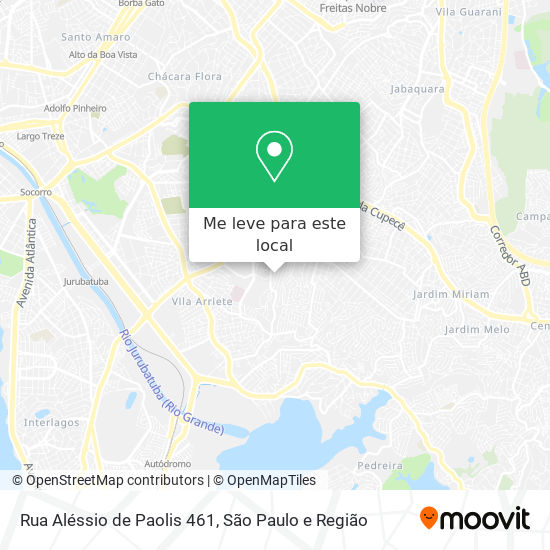Rua Aléssio de Paolis 461 mapa