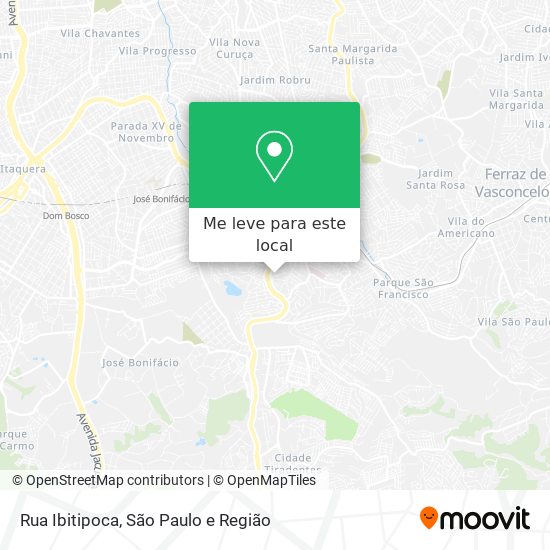 Rua Ibitipoca mapa