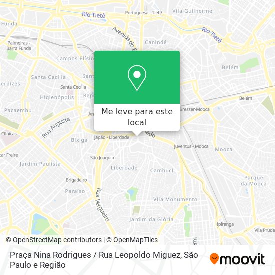 Praça Nina Rodrigues / Rua Leopoldo Miguez mapa