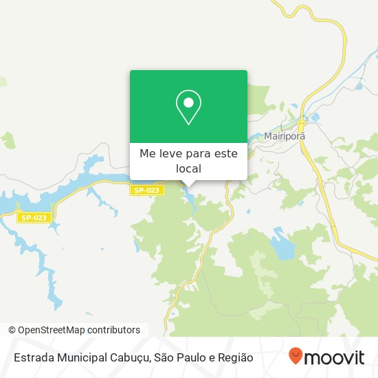 Estrada Municipal Cabuçu mapa