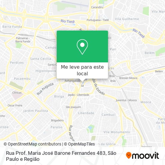 Rua Prof. Maria José Barone Fernandes 483 mapa
